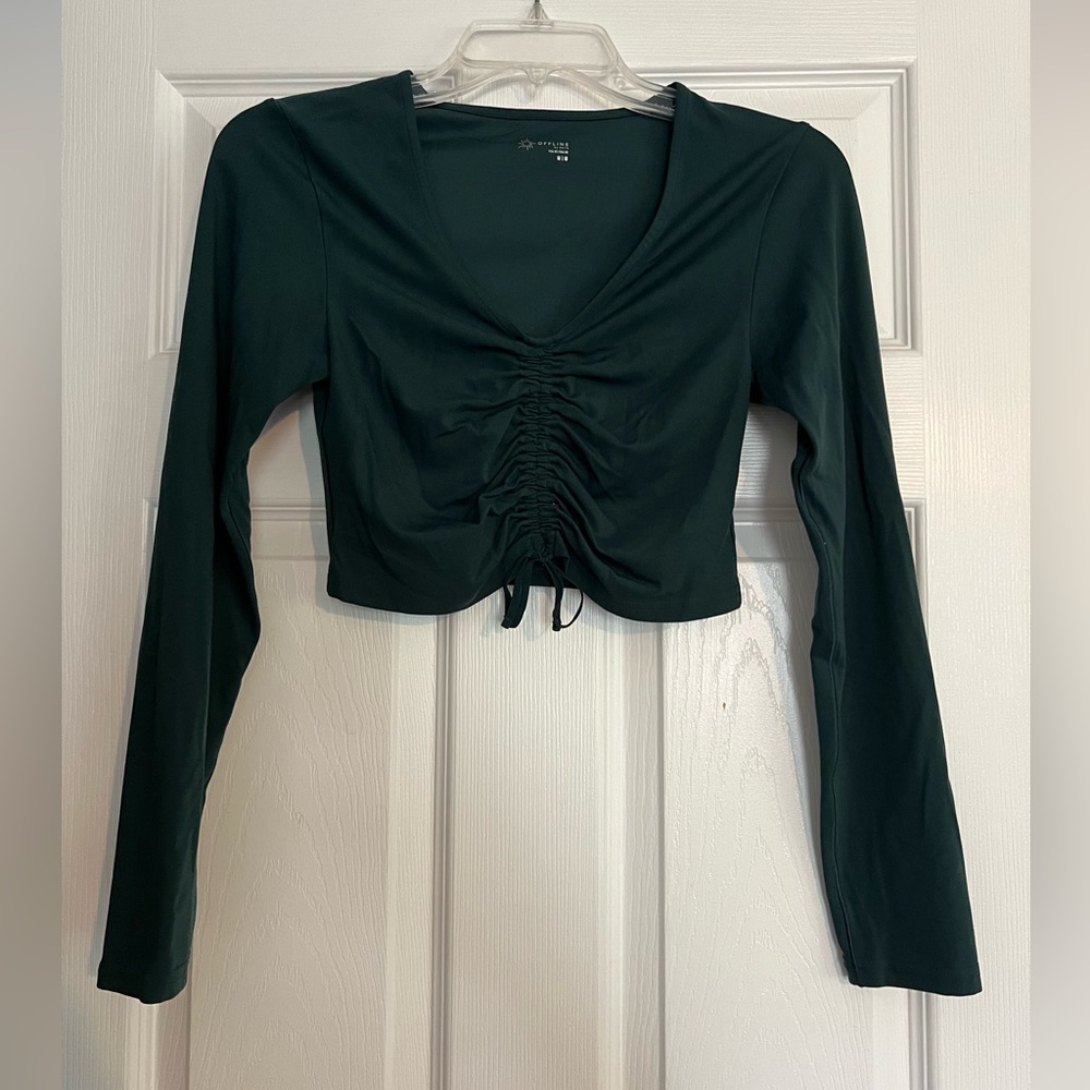 Offline Real Me Cropped Long Sleeve Top